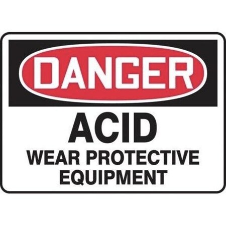 Accuform OSHA DANGER SAFETY SIGN CRYSTALLINE MCHG144XP MCHG144XP